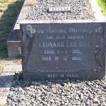 BOY Leonard Leo 1919-1954