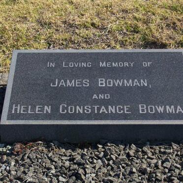 BOWMAN James &amp; Helen Constance