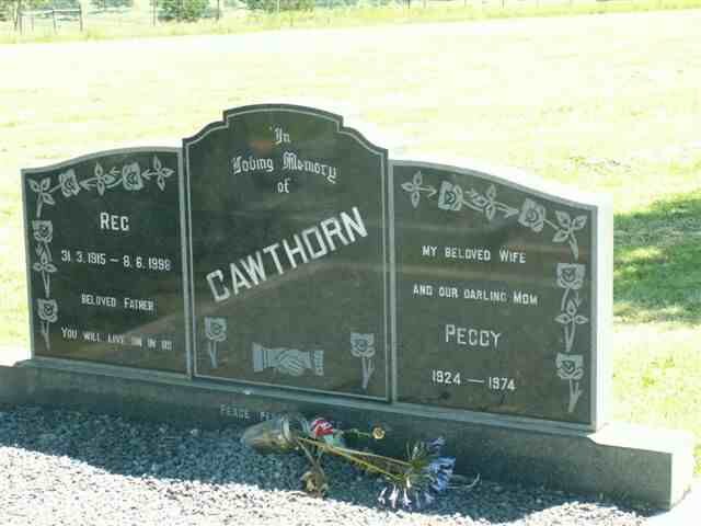 CAWTHORN Reg 1915-1998  &amp; Peggy 1924-1974