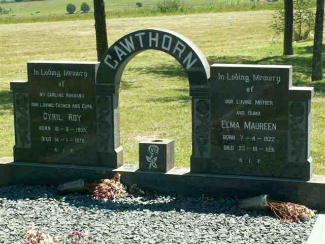 CAWTHORN Cyril Roy 1905-1978 &amp; Elma Maureen 1922-1991