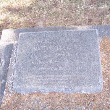 ELS Martha Louisa nee SNYMAN 1911-1970