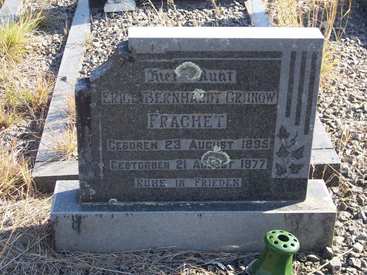 FRACHET Erich Bernhardt Grunow 1895-1977