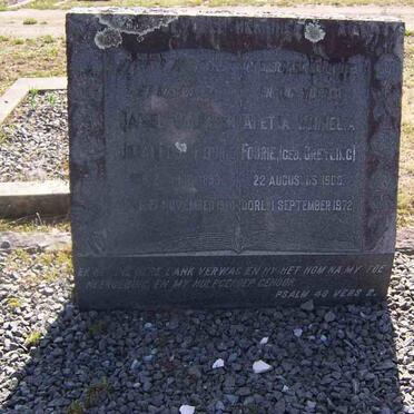 FOURIE Daniel Baltaser Johannes 1893-1960 &amp; Aletta Cornelia GREYLING 1900-1972