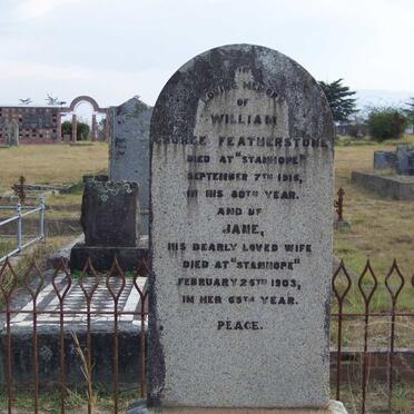 FEATHERSTONE William George -1915 &amp; Jane -1903