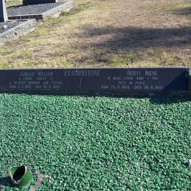 FEATHERSTONE Gerald William 1902-1964 &amp; Beryl Irene 1909-1993