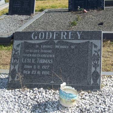 GODFREY Leslie Thomas 1922-1986