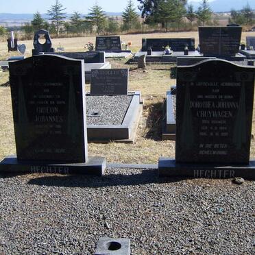HECHTER Gideon Johannes 1901-1985 &amp; Dorothea Johanna Cruywagen BOUWER 1906-1992