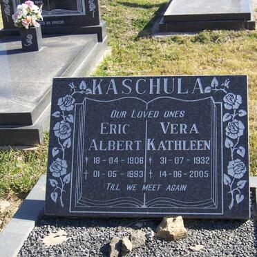 KASCHULA Eric Albert 1906-1993 &amp; Vera Kathleen 1932-2005