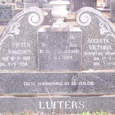 LUITERS Pieter Johannes 1900-1959 &amp; Augusta Victoria SCHWARZ 1914-1982