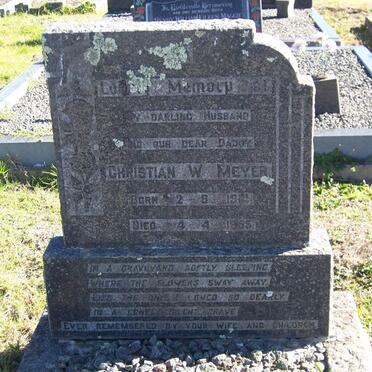 MEYER Christian W. 1914-1955