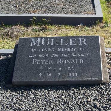 MULLER Peter Ronald 1951-1990
