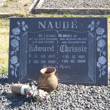 NAUDE Edward 1915-1992 &amp; Chrissie 1921-2008