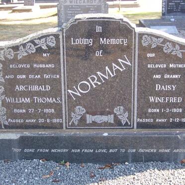 NORMAN Archibald William Thomas 1909-1960 &amp; Daisy Winefred 1908-1988