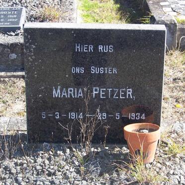 PETZER Maria 1914-1934