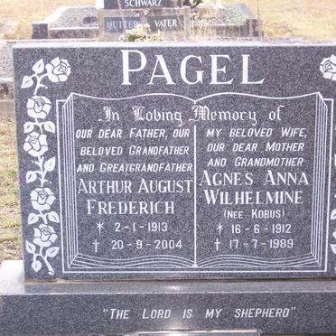 PAGEL Arthur August Frederich 1913-2004 &amp; Agnes Anna Wilhelmine KOBUS 1912-1989
