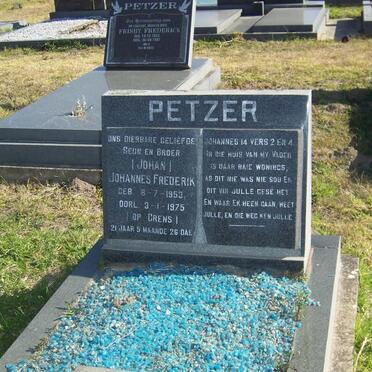 PETZER Johannes Frederik 1953-1975