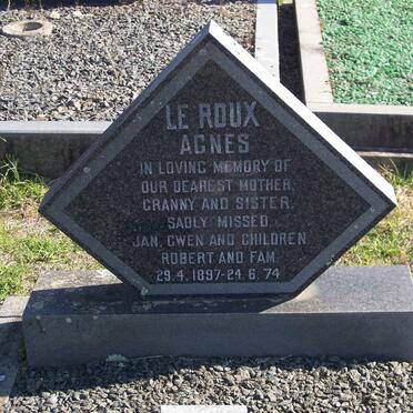 ROUX Agnes, LE 1897-1974