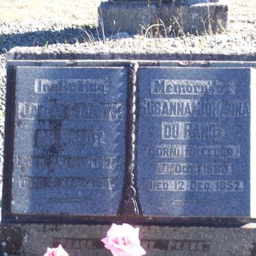 RANDT Jacob Ludwig, du 1870-19?9 &amp; Susanna Johanna RHEEDER 1889-1952