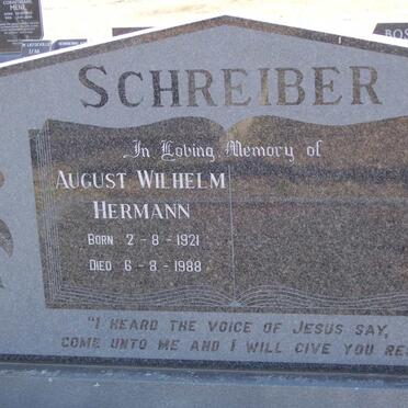 SCHREIBER August Wilhelm Hermann 1921-1988