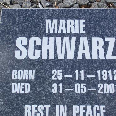 SCHWARZ Marie 1912-2001