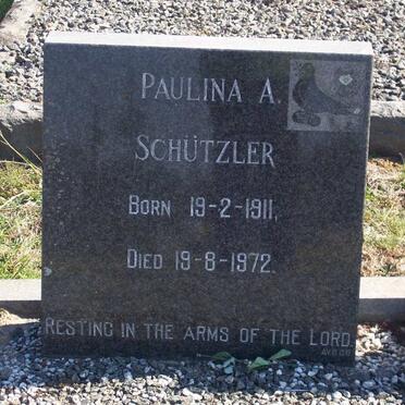 SCHUTZLER Paulina A. 1911-1972