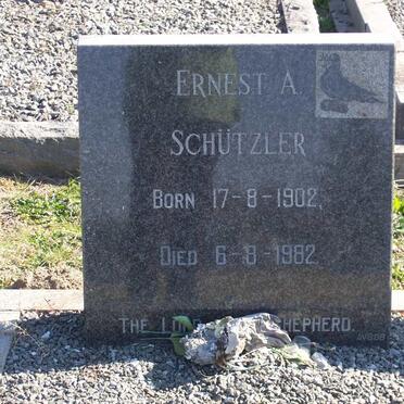 SCHUTZLER Ernest A. 1902-1982