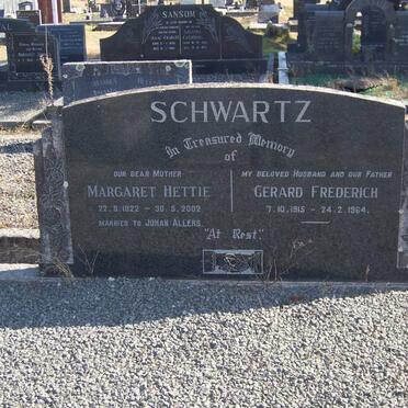 SCHWARTZ Gerard Frederich 1915-1964 :: ALLERS Margaret Hettie 1922-2002