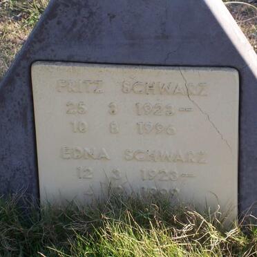SCHWARZ Fritz 1923-1996 &amp; Edna 1923-1999