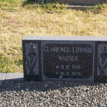 WARNER Clarence Edward 1891-1973