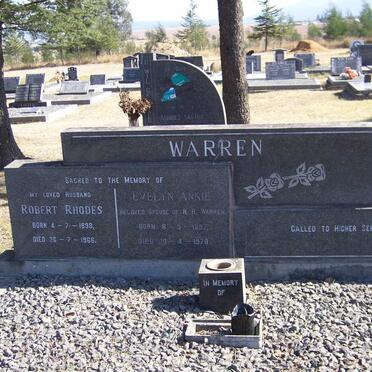 WARREN Robert Rhodes 1898-1966 &amp; Evelyn Annie 1897-1978