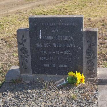 WESTHUIZEN Johanna Getruida, van der 1933-1969