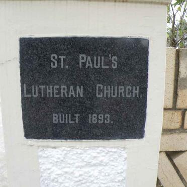 1. St Pauls Lutheran Church