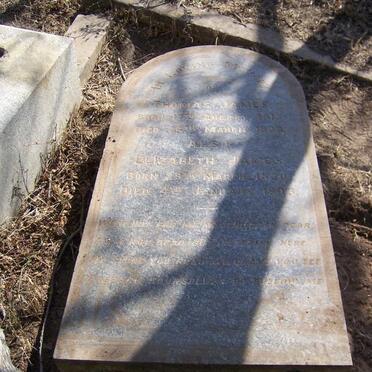 JAMES Thomas 1818-1889 &amp; Elizabeth 1830-1903