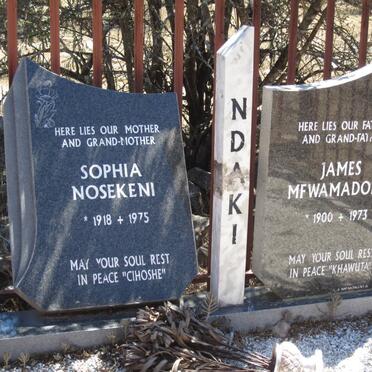 NDAKI James Mfwamadoda 1900-1973 &amp; Sophia Nosekeni 1918-1975