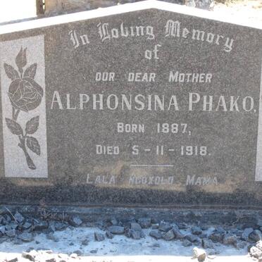 PHAKO Alphonsina 1887-1918