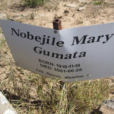 GUMATA Nobejile Mary 1918-2001