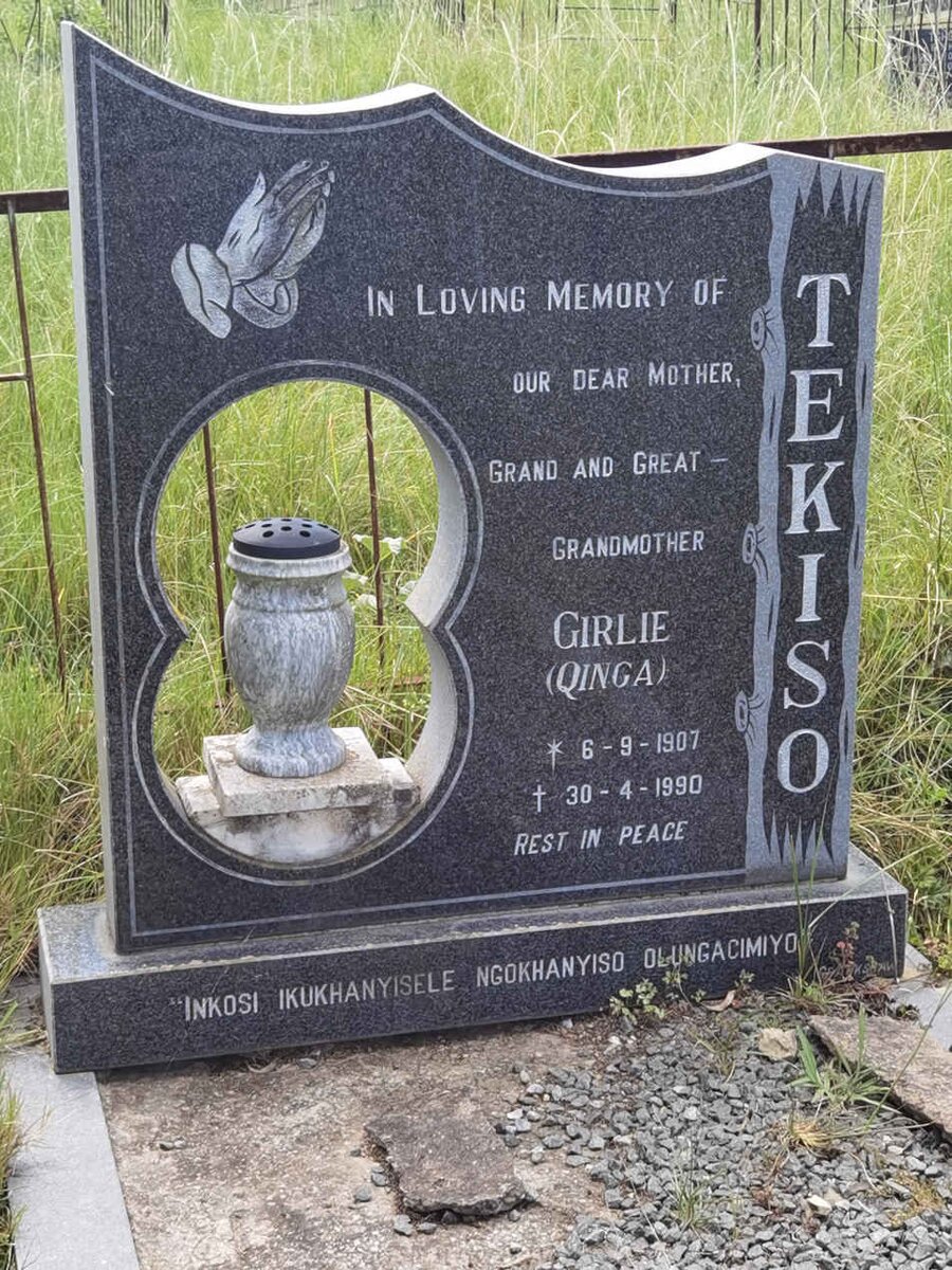 TEKISO Girlie nee QINCA 1907-1990