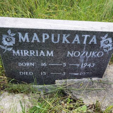 MAPUKATA Mirriam Nozuko 1943-197?