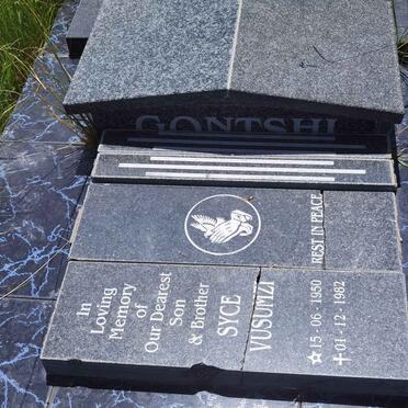 GONTSHI Syce Vusumzi 1950-1982