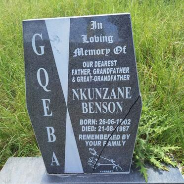 GQEBA Nkunzane Benson 1902-1987