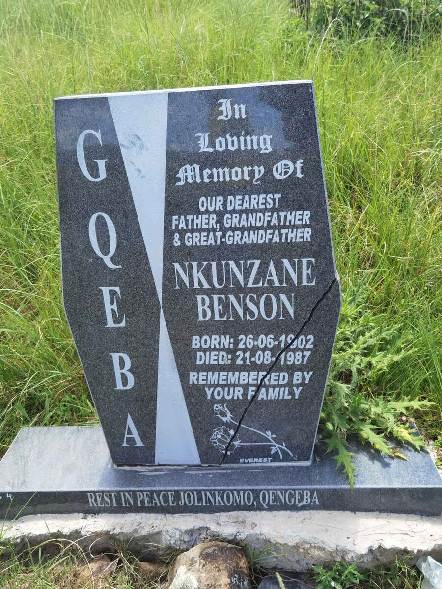 GQEBA Nkunzane Benson 1902-1987