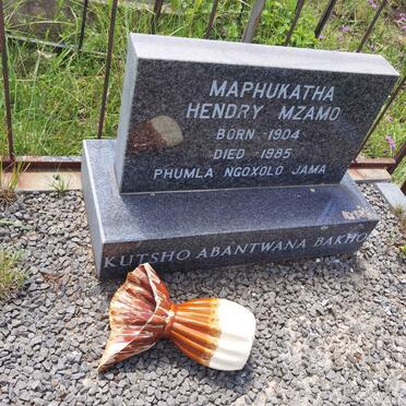 MZAMO Maphukatha Hendry 1904-1985
