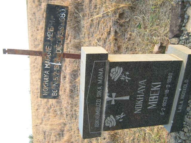 MBEKI Nokhaya 1928-1980