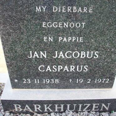 BARKHUIZEN Jan Jacobus Casparus 1938-1972