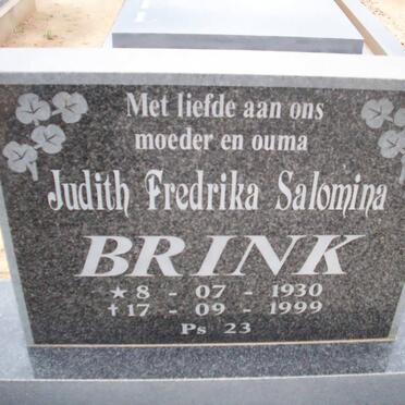 BRINK Judith Fredrika Salomina 1930-1999