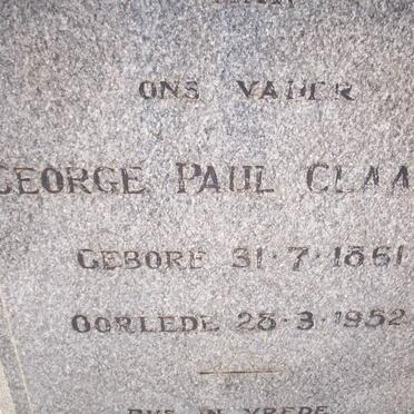 CLAASSEN George Paul 1861-1952