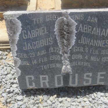CROUSE Gabriel Jacobus 1872-1960 :: CROUSE Abraham Johannes 1883-1959