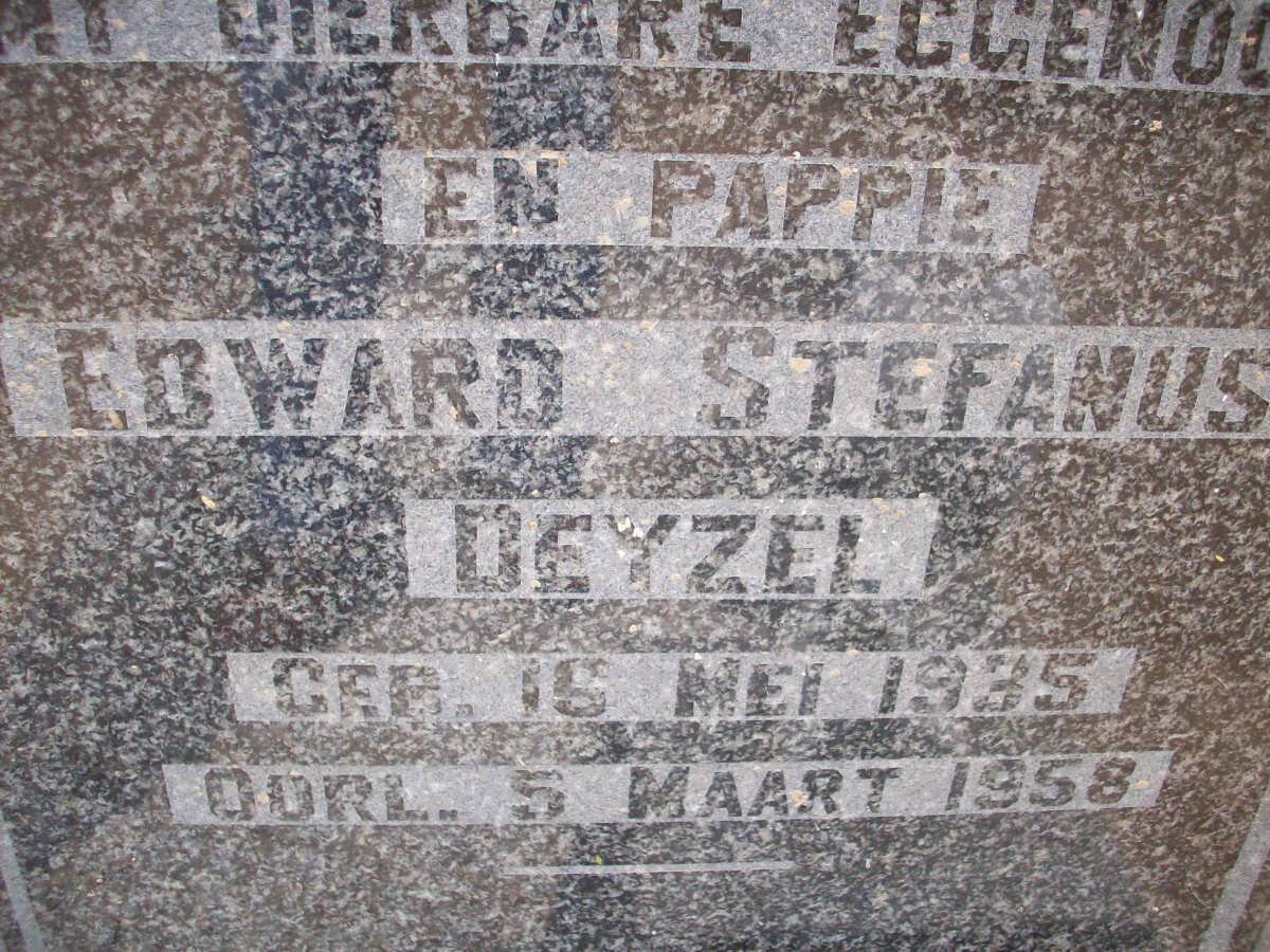 DEYZEL Edward Stefanus 1935-1958