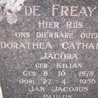 FREAY Jan Jacobus Paulus, de 1873-1964  &amp; Dorathea Catharina Jacoba KILIAN 1878-1956
