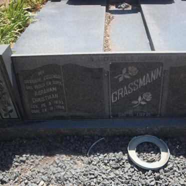 GRASSMAN Abraham Christiaan 1893-1969 &amp; Hester A.M. 1902-1990